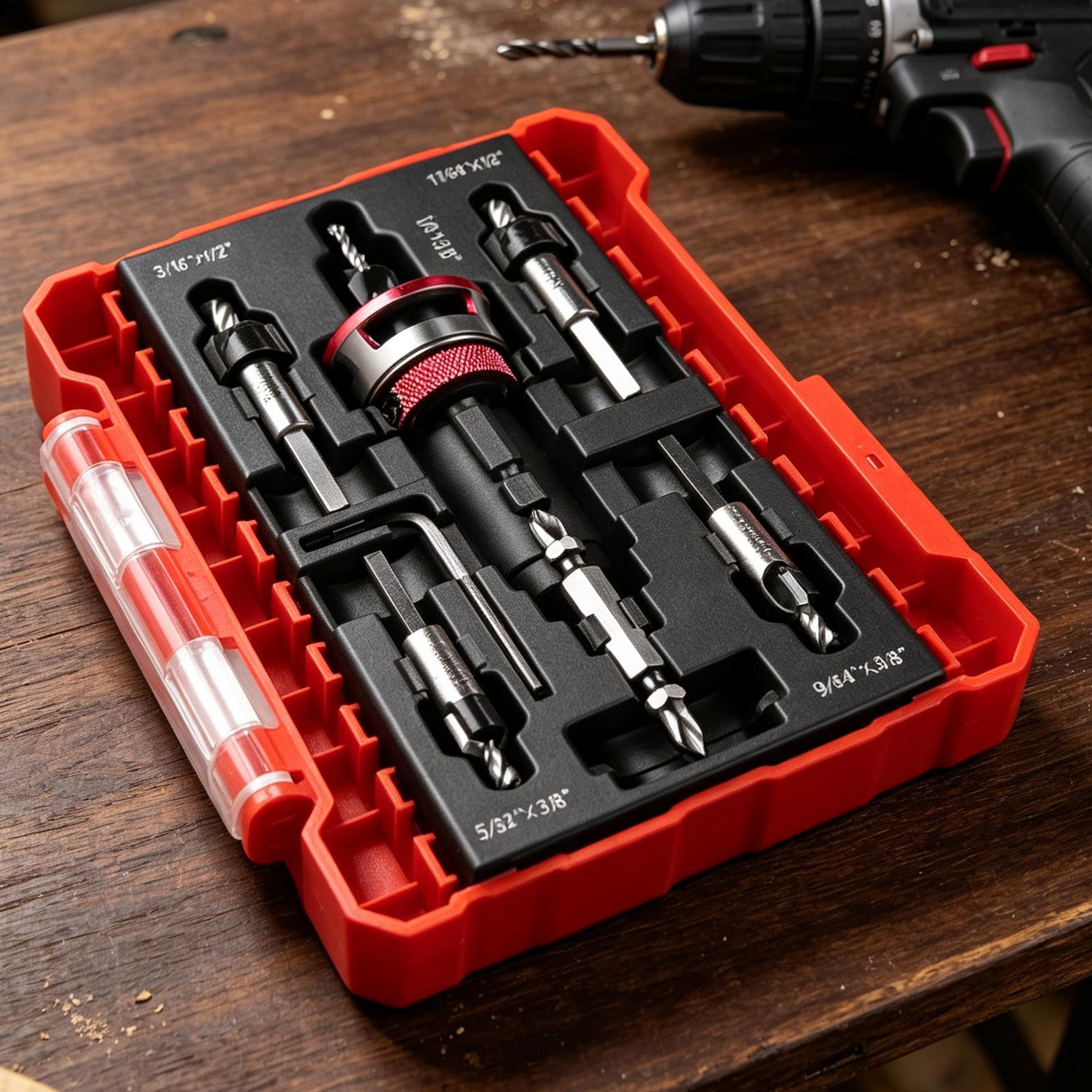 Countersink Drill Bit Set With - огляд і ціна Drill Bit Set
