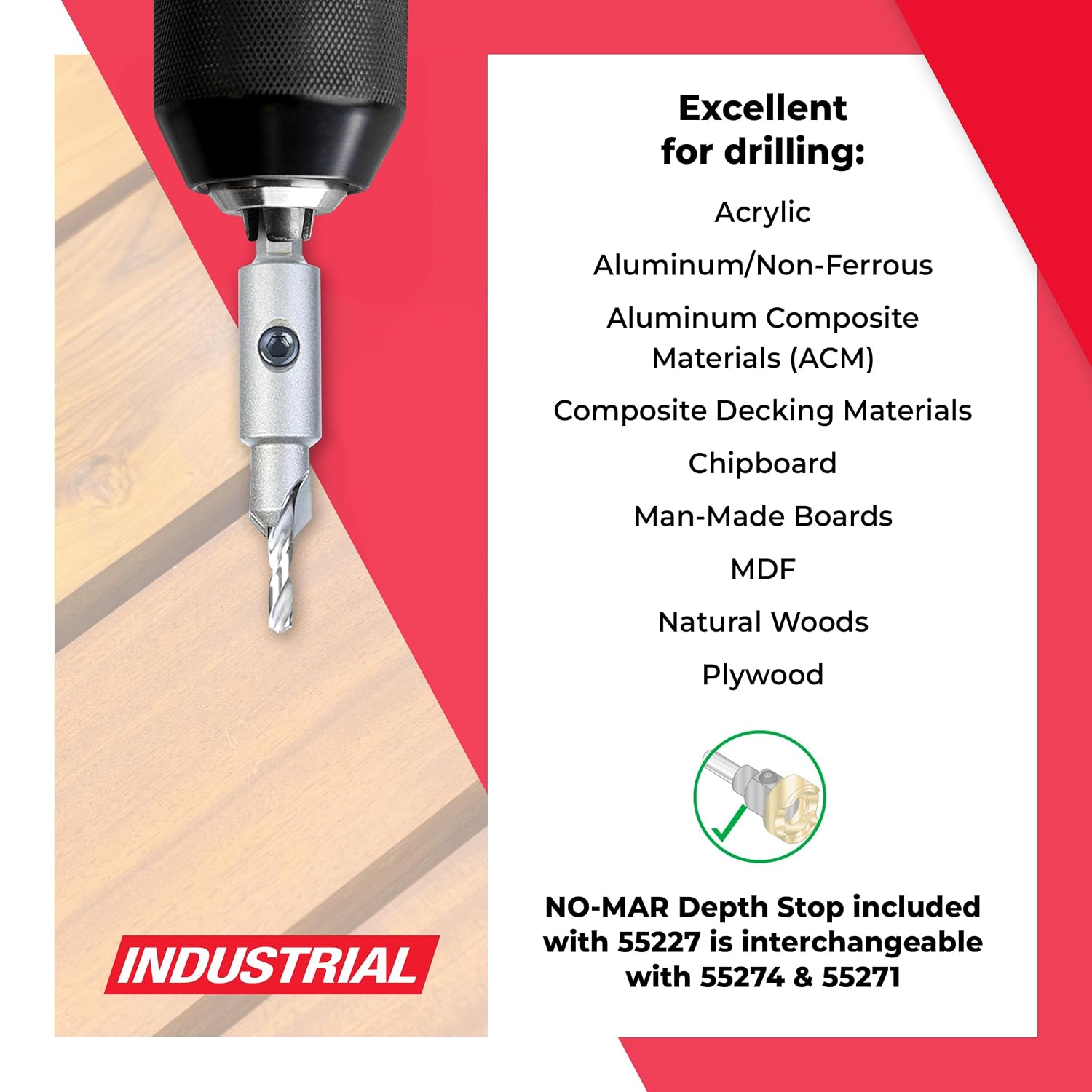 Carbide Tipped Countersink Dri - огляд і ціна Drill Bit Set
