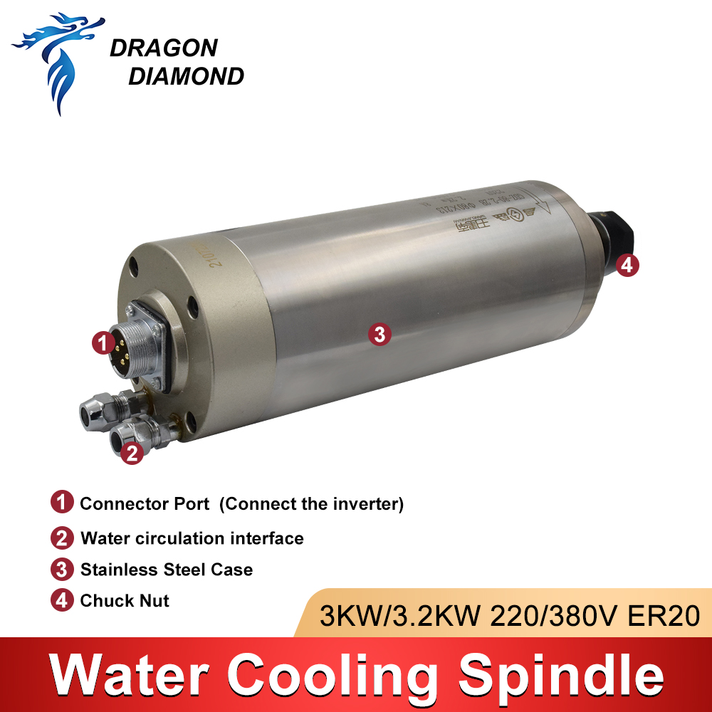 3KW Water Cooling Cooled Spind - огляд і ціна Water Cooled Spindle