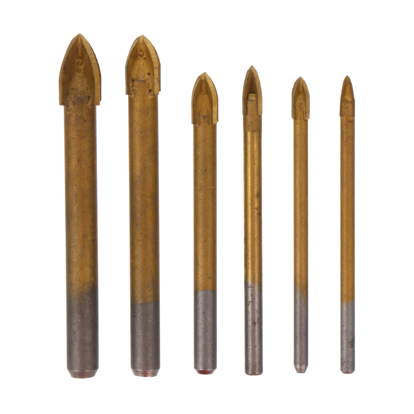 1Set Titanium Coated Cross Hea - огляд і ціна Drill Bit Set
