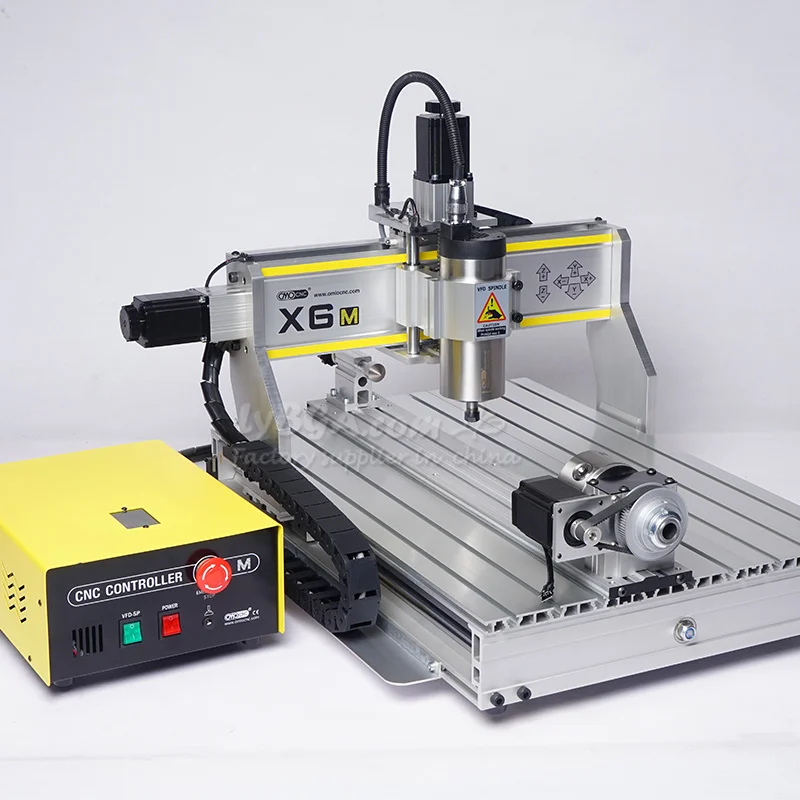 LY  CNC Router X6M 3axis 4axis - огляд і ціна Water Cooled Spindle