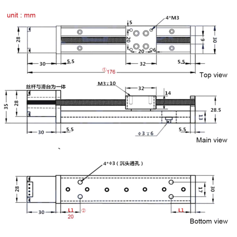 NEMA11 Stepper Motor Mini Line - огляд і ціна Linear Rod 8Mm