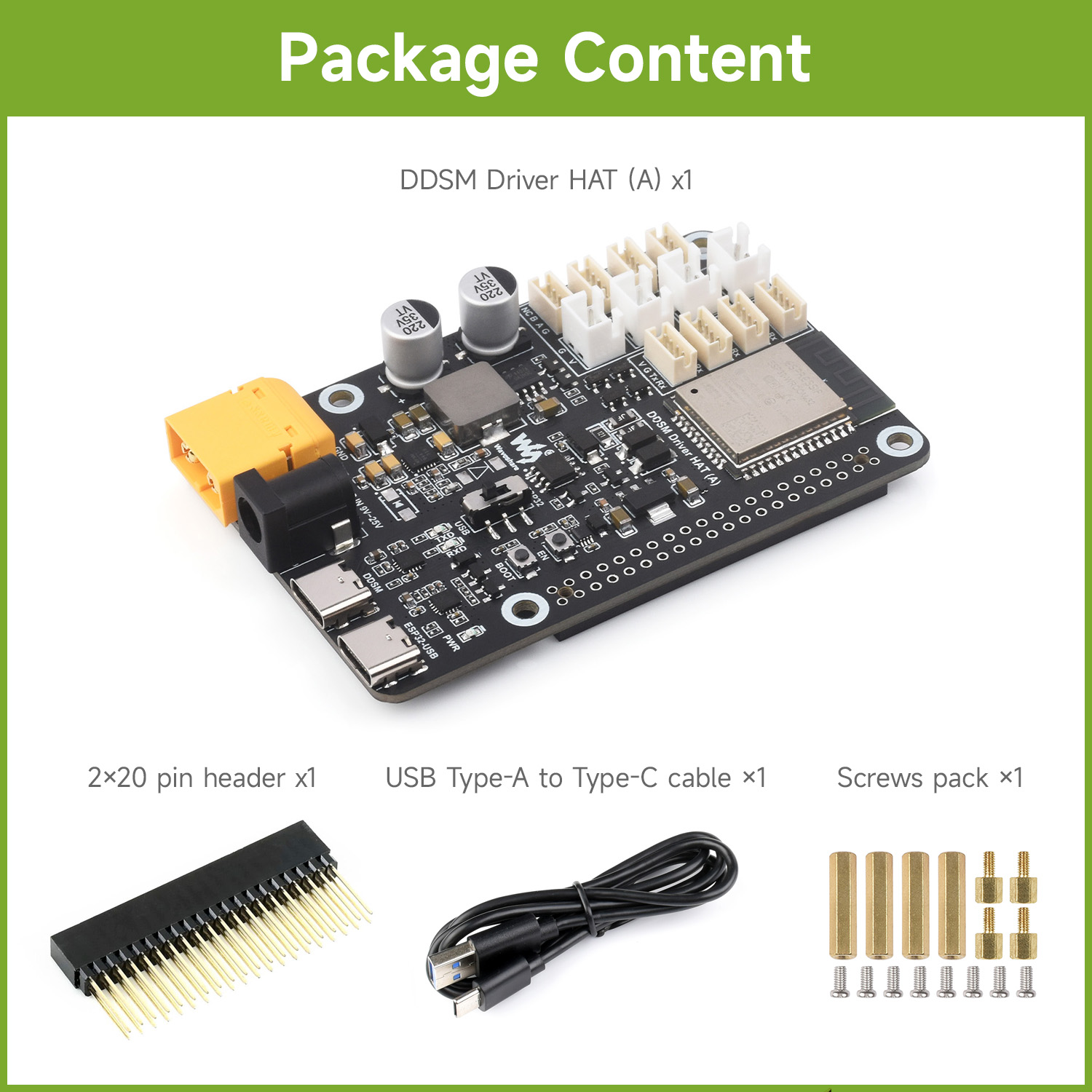 Waveshare Direct Drive Servo M - огляд і ціна Servo Motor